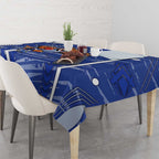 North Melbourne Kangaroos Tablecloth Mascot Cartoon Football Illustration Style