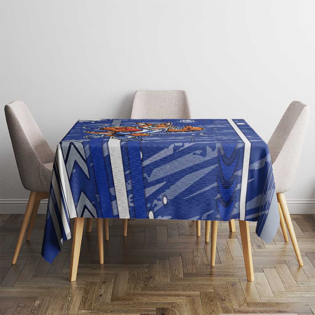 North Melbourne Kangaroos Tablecloth Mascot Cartoon Football Illustration Style