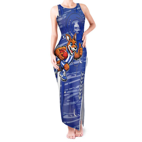 North Melbourne Kangaroos Tank Maxi Dress Mascot Cartoon Football Illustration Style