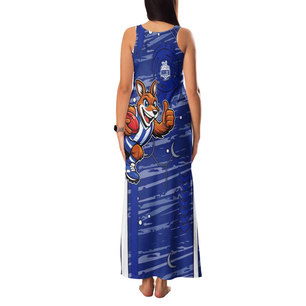 North Melbourne Kangaroos Tank Maxi Dress Mascot Cartoon Football Illustration Style