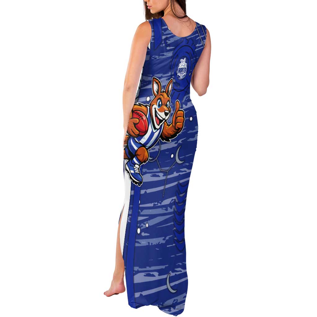 North Melbourne Kangaroos Tank Maxi Dress Mascot Cartoon Football Illustration Style