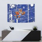 North Melbourne Kangaroos Tapestry Mascot Cartoon Football Illustration Style