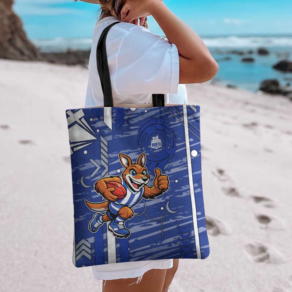 North Melbourne Kangaroos Tote Bag Mascot Cartoon Football Illustration Style