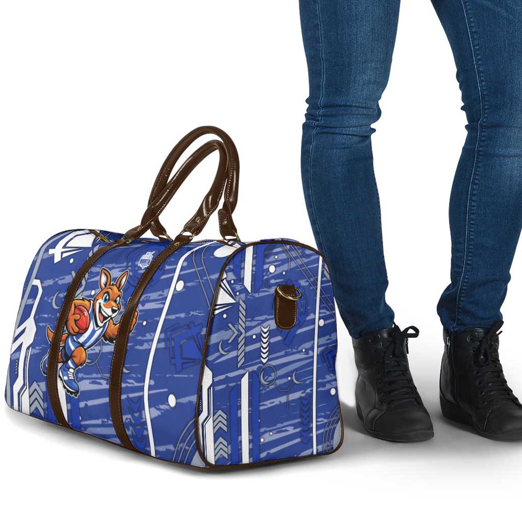 North Melbourne Kangaroos Travel Bag Mascot Cartoon Football Illustration Style