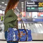 North Melbourne Kangaroos Travel Bag Mascot Cartoon Football Illustration Style