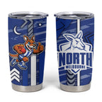 North Melbourne Kangaroos Tumbler Cup Mascot Cartoon Football Illustration Style