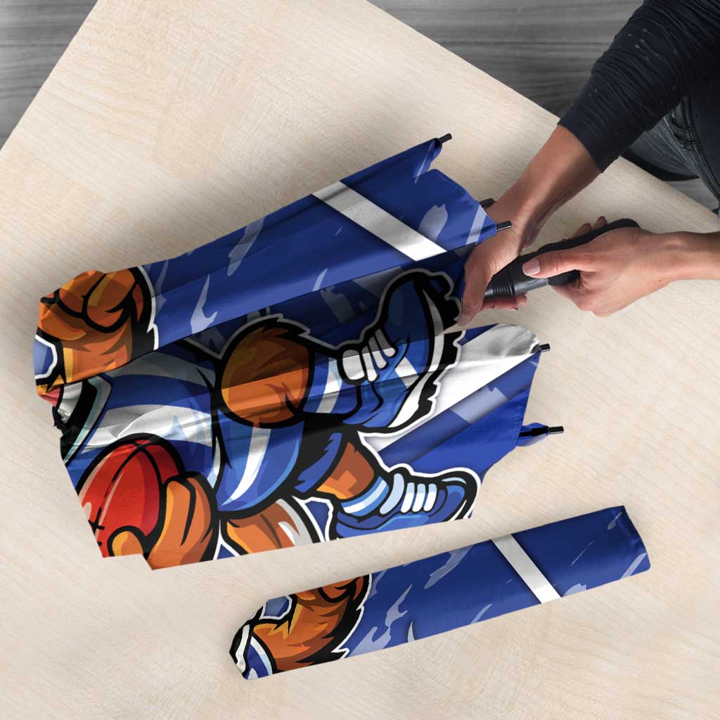 North Melbourne Kangaroos Umbrella Mascot Cartoon Football Illustration Style