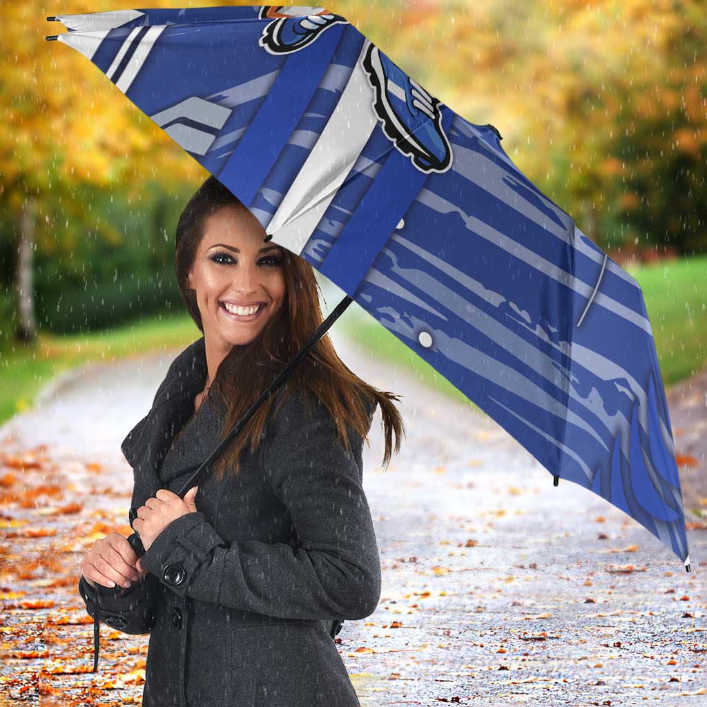North Melbourne Kangaroos Umbrella Mascot Cartoon Football Illustration Style