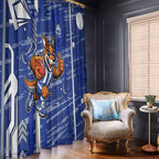 North Melbourne Kangaroos Window Curtain Mascot Cartoon Football Illustration Style
