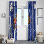 North Melbourne Kangaroos Window Curtain Mascot Cartoon Football Illustration Style