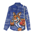 North Melbourne Kangaroos Women Casual Shirt Mascot Cartoon Football Illustration Style