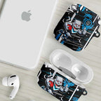 Port Adelaide Power AirPods Case Mascot Cartoon Football Illustration Style