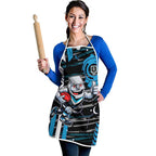 Port Adelaide Power Apron Mascot Cartoon Football Illustration Style