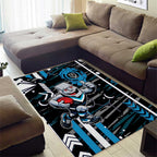 Port Adelaide Power Area Rug Mascot Cartoon Football Illustration Style