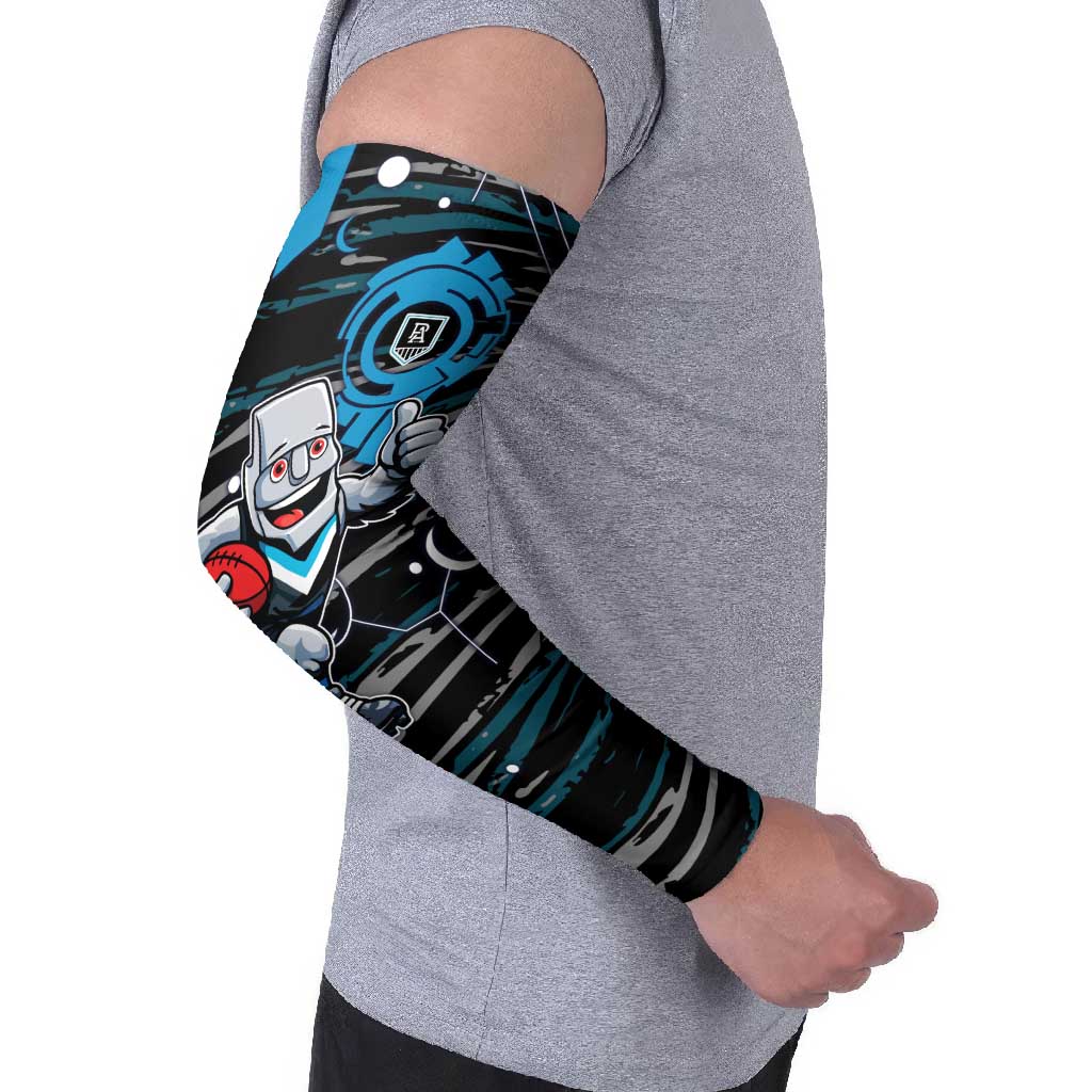 Port Adelaide Power Arm Sleeves Mascot Cartoon Football Illustration Style