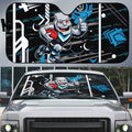 Port Adelaide Power Auto Sun Shade Mascot Cartoon Football Illustration Style