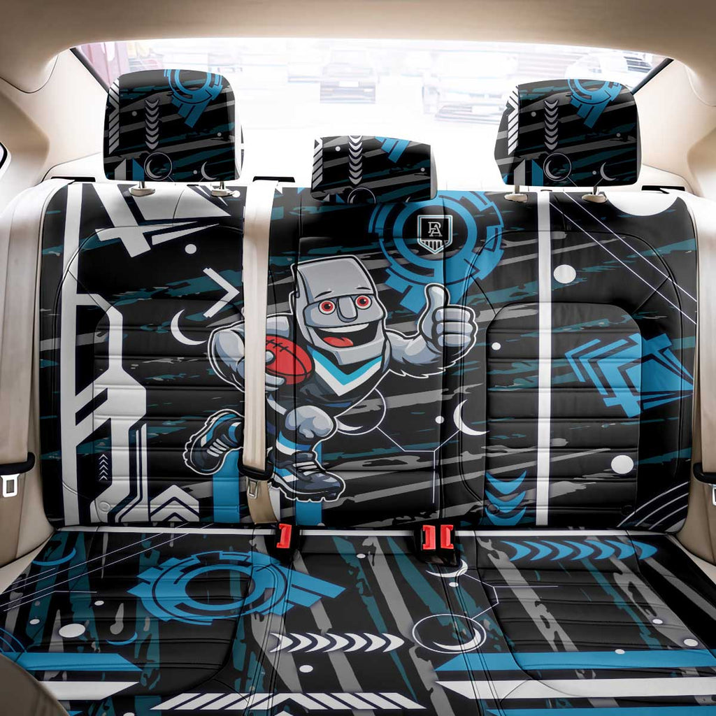 Port Adelaide Power Back Car Seat Cover Mascot Cartoon Football Illustration Style