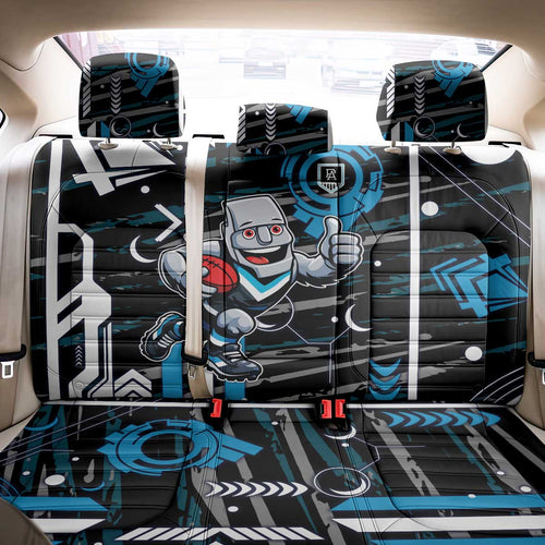Port Adelaide Power Back Car Seat Cover Mascot Cartoon Football Illustration Style