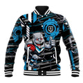 Port Adelaide Power Baseball Jacket Mascot Cartoon Football Illustration Style
