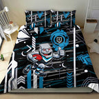 Port Adelaide Power Bedding Set Mascot Cartoon Football Illustration Style
