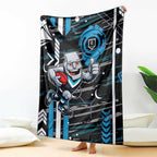 Port Adelaide Power Blanket Mascot Cartoon Football Illustration Style