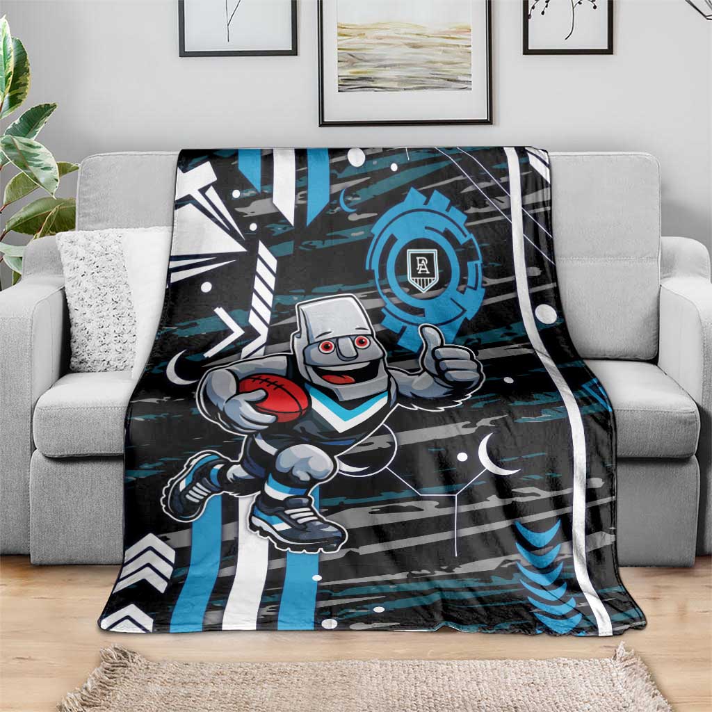 Port Adelaide Power Blanket Mascot Cartoon Football Illustration Style