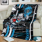 Port Adelaide Power Blanket Mascot Cartoon Football Illustration Style