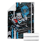 Port Adelaide Power Blanket Mascot Cartoon Football Illustration Style