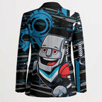 Port Adelaide Power Blazer Mascot Cartoon Football Illustration Style