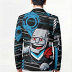 Port Adelaide Power Blazer Mascot Cartoon Football Illustration Style