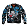 Port Adelaide Power Bomber Jacket Mascot Cartoon Football Illustration Style