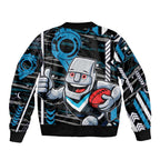 Port Adelaide Power Bomber Jacket Mascot Cartoon Football Illustration Style