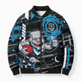Port Adelaide Power Bomber Puffer Jacket Mascot Cartoon Football Illustration Style