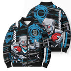 Port Adelaide Power Bomber Puffer Jacket Mascot Cartoon Football Illustration Style