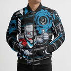 Port Adelaide Power Bomber Puffer Jacket Mascot Cartoon Football Illustration Style