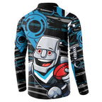 Port Adelaide Power Button Sweatshirt Mascot Cartoon Football Illustration Style