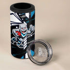 Port Adelaide Power 4 in 1 Can Cooler Tumbler Mascot Cartoon Football Illustration Style