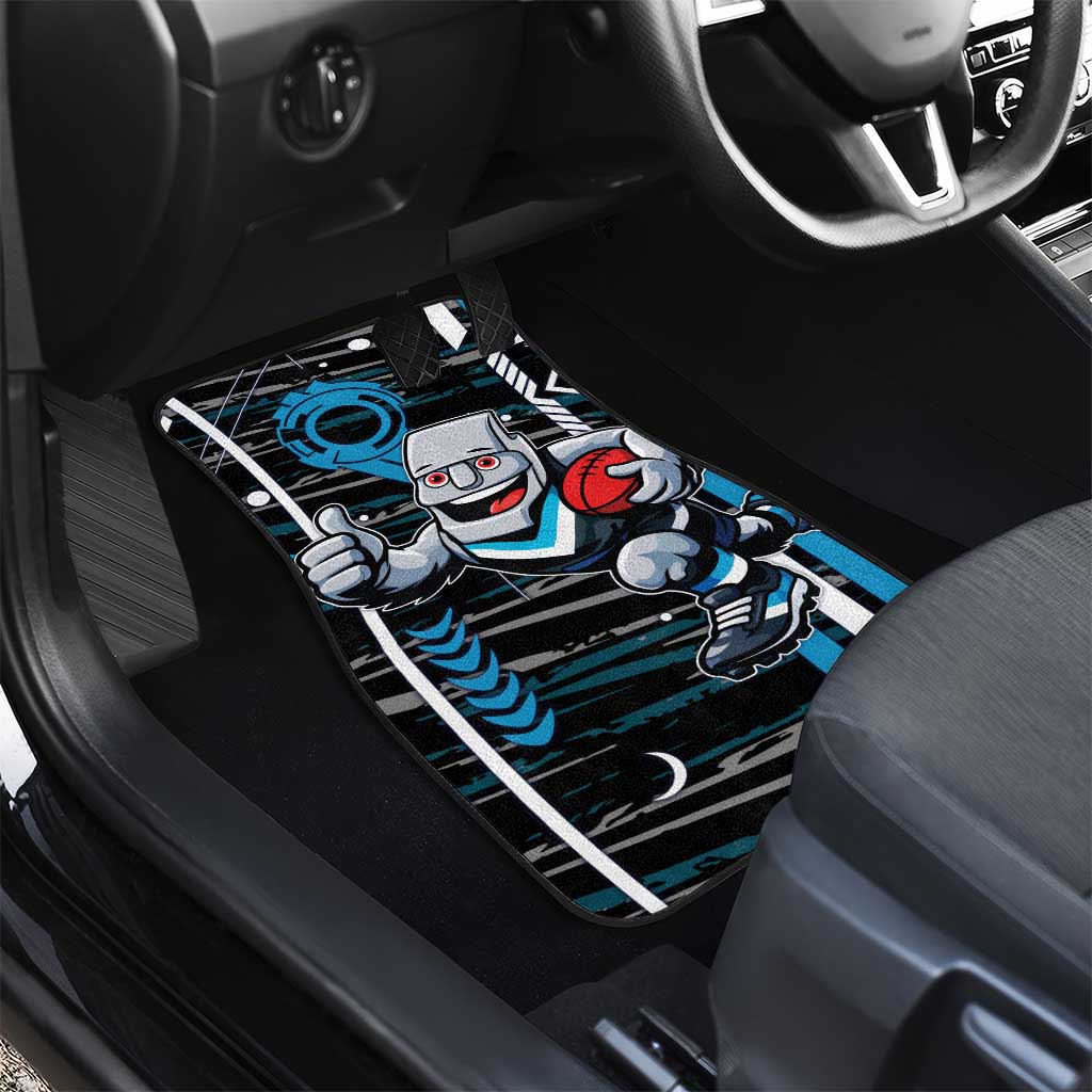 Port Adelaide Power Car Mats Mascot Cartoon Football Illustration Style
