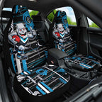 Port Adelaide Power Car Seat Cover Mascot Cartoon Football Illustration Style