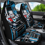 Port Adelaide Power Car Seat Cover Mascot Cartoon Football Illustration Style
