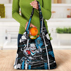 Port Adelaide Power Grocery Bag Mascot Cartoon Football Illustration Style