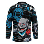 Port Adelaide Power Hockey Jersey Mascot Cartoon Football Illustration Style