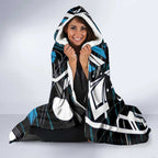 Port Adelaide Power Hooded Blanket Mascot Cartoon Football Illustration Style