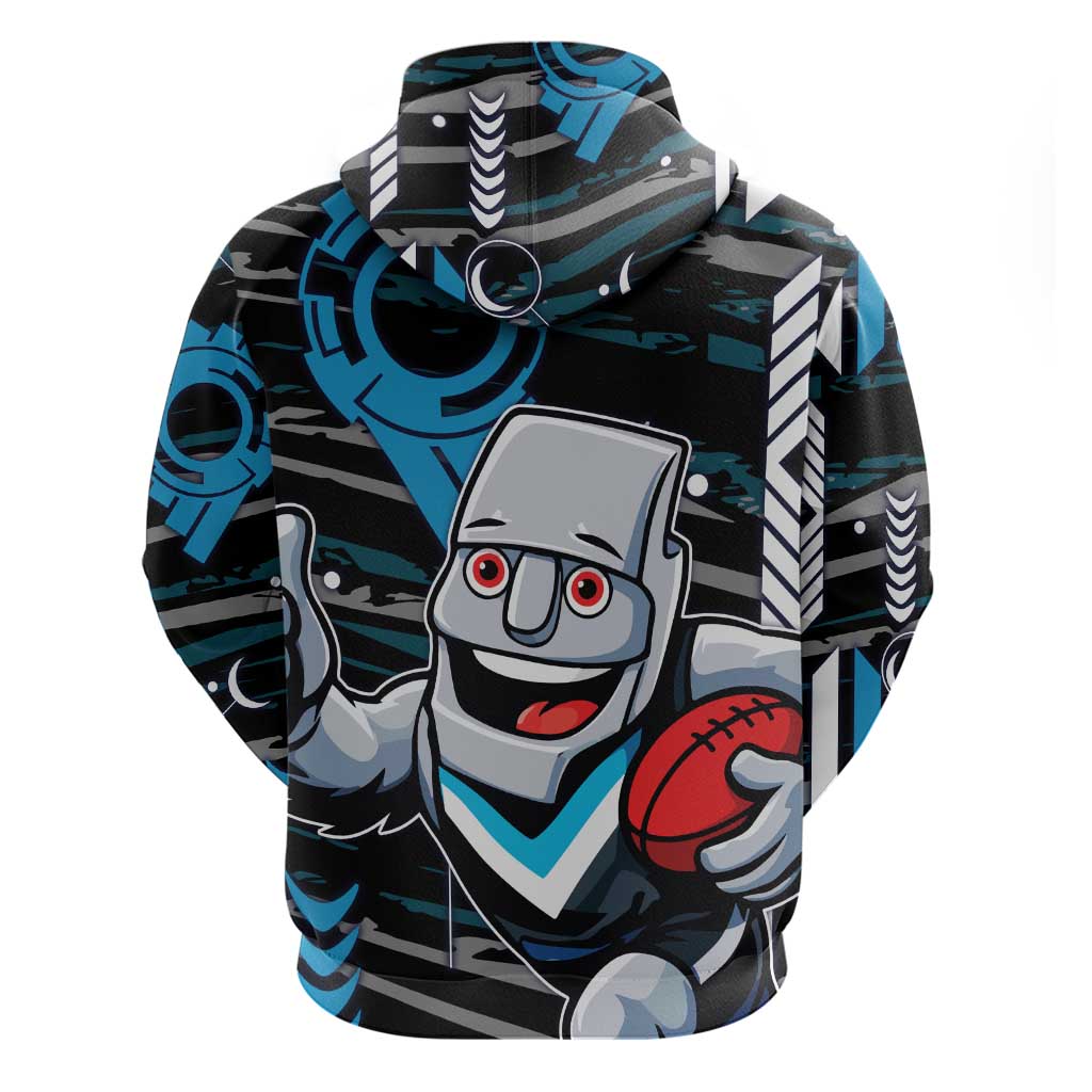Port Adelaide Power Hoodie Mascot Cartoon Football Illustration Style
