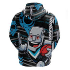 Port Adelaide Power Hoodie Mascot Cartoon Football Illustration Style