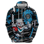 Port Adelaide Power Hoodie Mascot Cartoon Football Illustration Style