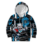 Port Adelaide Power Kid Hoodie Mascot Cartoon Football Illustration Style