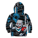 Port Adelaide Power Kid Hoodie Mascot Cartoon Football Illustration Style