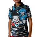 Port Adelaide Power Kid Polo Shirt Mascot Cartoon Football Illustration Style