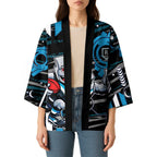 Port Adelaide Power Kimono Mascot Cartoon Football Illustration Style